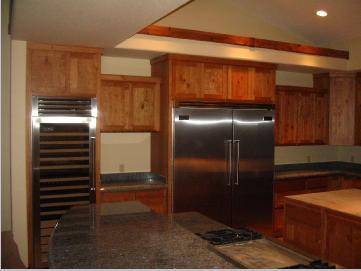 Viking Built-in refrigerator, freezer and wine cellar installation